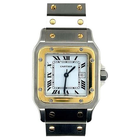 cartier santos 2960 gold|cartier santos watch price.